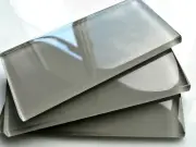 Cool Gray 3x9 Shiny Subway Glass Tile Backsplash SPA Kitchen Bath (PACK OF 5)