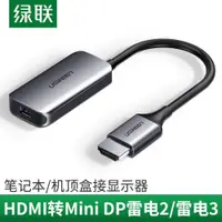 在飛比找ETMall東森購物網優惠-綠聯hdmi轉mini dp雷電2轉換器筆記本電腦連接蘋果i