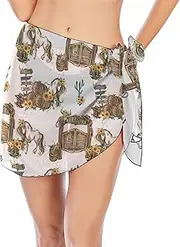 [Generic] Country White Women's Beach Sarong Wrap