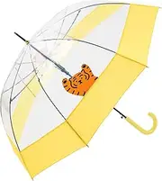 ビコーズ(because) Because B-552325 Long Umbrella Clear Umbrella/Musik Tiger Yellow