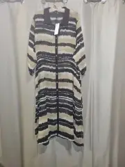 Beautiful Size 24 XL Taking Shape 'Out Of Africa' Long Top/Jacket