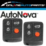 2 x 4 Button Remote Keys for Ford BA BF Falcon Central Locking Door + Boot