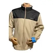 Columbia Mount Grant Tech Full Zip Black/Gray Fleece Jacket, Men’s 2XL NWT$100