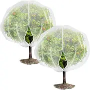 7.9 X 7.9 Ft Large Fruits Tree Netting,Garden Insect Netting Plant Cover with Zi
