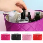 Pattern Nylon Toiletries Bag Oval Cosmetic Box Storage Case Make Up Pouch