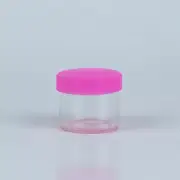 6ml Jar - Glass Jar W/ Silicone Lid - Bulk 1000 Pack - Pink
