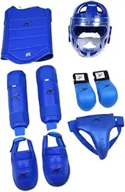 Frediuo Taekwondo Sparring Gear Set, Equipment Punch Mitts Training Gear, Boxing Gloves, Shin Guards for Adults Grappling Karate MMA