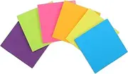 SHINEOFI Cute School Supplies for Girls 6 Pack Fluorescent Small Note Pad Set Adhesive Tabs for College Office
