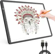 A4 Light Box Drawing Pad, Artist Tracing Light Box Copy Table, Dimmable Brigh...