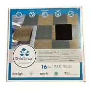 FOSS Contemporary Carpet Tiles 16 Peel Stick MOCHA 18X18 StyleSmart Cover 36sf