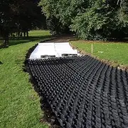 Gravel Grid, 2 Inch Thick Ground Grid, Gravel Stabilizer Grid Paver for Gravel Stabilizer for Light Duty Traffic Parking Lots, Slope Driveway, Garden(6x7m/19.7x23ft)
