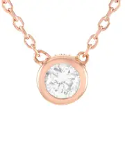 14K Rose Gold 0.11 ct. tw. Diamond Pendant Necklace