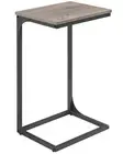 VASAGLE C-Shaped End Table, Side Table for Sofa, Couch Table with Metal Frame,