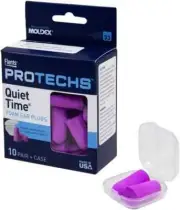 Flents Foam Ear Plugs 10 Pair with Case for Sleeping Snoring Loud Noise Trave...