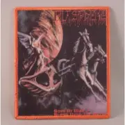 BLASPHEMY Gods Of War SMALL PATCH ORANGE Border Printed Band Logo