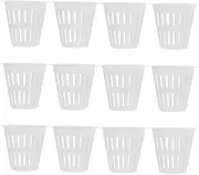 Gogogmee Hydroponic Plant Containers 12 Pack Mesh Net Cup Pots Mini Hydroponic Pots Easy Maintenance for Home Office