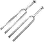 JOINPAYA 2Pcs Guitar Tuning Forks Tone Music Tuner for Accurate Instrument Tuning Durable Design for Guitar and Violin Musicians