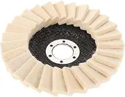 Wool Buffing Wheel Polishing Pad for Angle Grinder Durable Wool Felt Flap Disc for Metal Glass Jewelry Easy Installation with Fit Heat Management