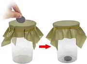 Enjoyer Black Hole Magic Tricks Coin Penetration Dish Coin Thru Rubber Sheet into Cup Magic Prop for Kids