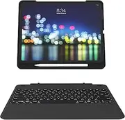 ZAGG Slimbook Go - Ultrathin Case, Hinged with Detachable Bluetooth Keyboard - Made for 2019 Apple iPad Pro 12.9" - Black