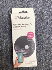 Aluratek - Wireless Adapter for Apple CarPlay - White