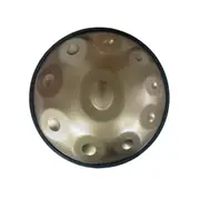 Jam Music 10 Notes Handpan 22' Inch Golden Steel Hand Drum In Minor D