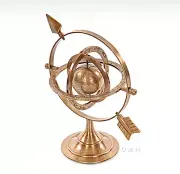 Armillary Dial Sphere 8.5" Solid Brass World Globe Desk Table Top Nautical Decor