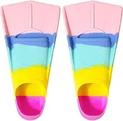 Swim Flippers, Short Light Adults Diving Flippers Swim Fins, Effective Professional and Snorkeling, Speed Enhancement Gear for Efficient Swimming and Water Sports