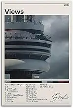Drake View Poster Poster Canvas Painting Wall Art Picture Home Decor Print For Bedroom Living Room Dorm Study Bar Office 12x18inch(30x45cm)