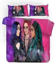 v5614 Bed Sheets Descendants Bedding Set 3PCS Duvet Cover Pillowcases Comforter Cover Set Size Bed Sheets IU5614