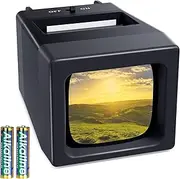 35mm Slide Viewer, 2X Magnification Slide Viewer for Viewing 35mm Slides, Slide Projector for Old Slides (2AAA Batteries Included)