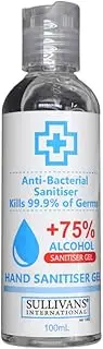 Sullivans Alcohol Hand Sanitiser 100 ml, Clear