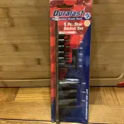 NEW Duralast 1/4” & 3/8” 9 PC. Star Socket Set 70-054