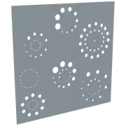 ProtectorAl 300 - 1200 x 300 - 1200mm Silver Brushed / Gloss White Fireworks Unframed Composite Deco Panel