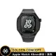 【Golden Concept】Apple Watch 45mm 黑橡膠錶帶 黑錶框 WC-SPIII45-BK-BK