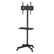 30"-60" TV Floor Stand LCD LED Screen Monitor Bracket Mount Shelf Mobile Trolley