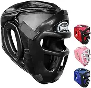 Farabi Sports Boxing Headgear Grill Head Guard MMA Training Kickboxing Sparring Gear Removable Front Bar Gril