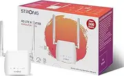 [Strong] 4G LTE Mini Wi-Fi Router, CAT 4, SIM Slot, N300 Wi-Fi Router, Zero Configuration, LAN Port, Sim Card Adapters included