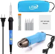 LDK Mini Heat Gun & Electric Soldering Iron Kit, Electrical Heat Tool for DIY Sh