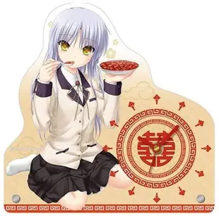 【旅人事務所】日空版 Angel Beats 天使的脈動(天使的心跳) 天使 立華奏 吃麻婆豆腐造型 壓克力 桌鐘(時鐘)