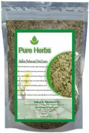 Pure Herbs Mullein (Verbascum) Dried Leaves Used For Health Benefits