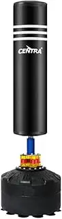 Centra Boxing Punching Bag Free Standing Speed Bag Kick Training 170cm/175cm, Strong Suction Cup Boxing Bag with Punching Kicking Zone, Freestanding Heavy Punching Bag for Home, Office, Gym, Black