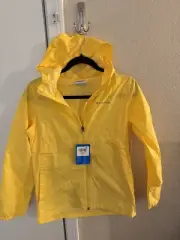 Columbia Switchback II Jacket Size Youth L (14-16) Zip Yellow Waterproof