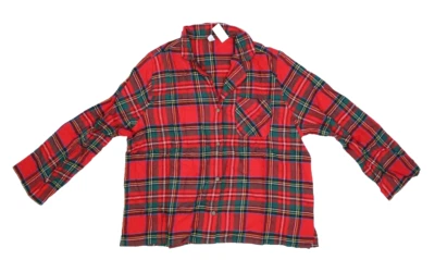 Old navy Match Printed Flannel Pajama Pant Set Red Tartan Adult Unisex XL