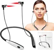 Aolawco Red Light Therapy Ear Plugs, Red Light Therapy Lamp Tinnitus, Tinnitus Relief Device, Tinnitus Infrared Earplugs, Rechargeable Light Ear Canal Irradiation Wireless Earplugs for Men and Women