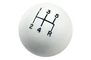 Hurst Classic Shifter Knob 5 Speed White High Gloss 3/8"-16 Thread Size