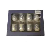 Pfaltzgraff Winter Frost 4 Mini Sets Individual Salt and Pepper Shakers Blue