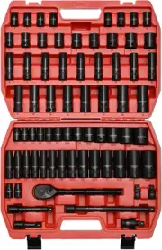1/2-Inch 70 Pieces Impact Socket Master Set, SAE & Metric from 5/16"-1-1/4",8-24