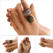SAMANTHA WILLS Grand Ring Here Comes The Sun Labradorite Gold S/M 16.4mm NWP