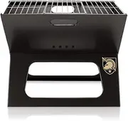PICNIC TIME NCAA Illinois Fighting Illini X-Grill Portable Grill - Camping Grill - Small Charcoal Grill for Tailgating